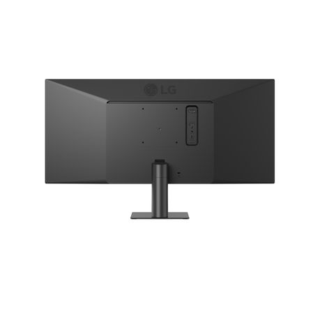 LG 29U511A UltraWide FHD IPS monitor back view – VESA mount 100x100mm and rear connectivity ports visible