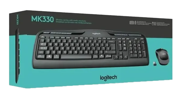 Logitech MK330 Wireless Keyboard and Mouse Combo with Nano USB and low-profile keys