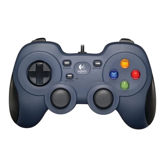 Top view of Logitech F310 Gamepad displaying shoulder triggers and bumpers