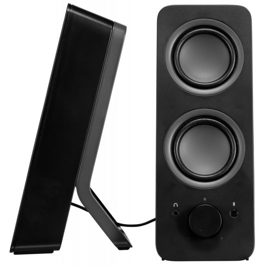 Logitech Z207 Wireless Bluetooth Speakers in black with 2.0 stereo sound and compact design