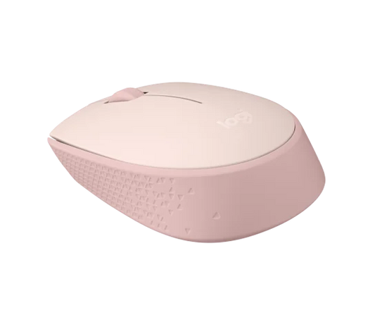 Logitech M171 Wireless Mouse Rose with soft pink finish and compact ergonomic design