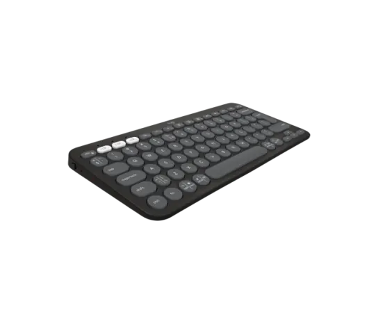 Logitech Pebble Keys 2 K380s Bluetooth Keyboard Tonal Graphite with slim low-profile keys