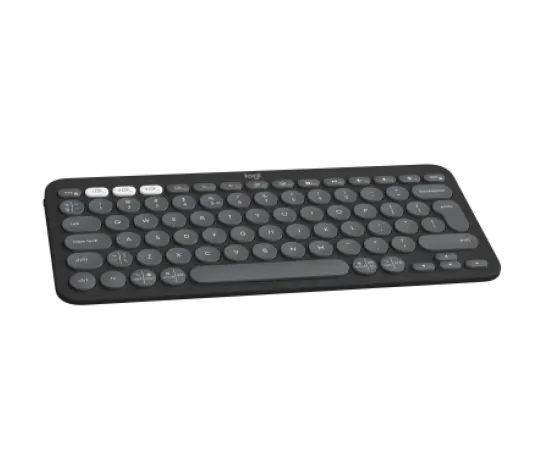 Logitech Pebble Keys 2 K380s Bluetooth Keyboard Tonal Graphite with slim low-profile keys