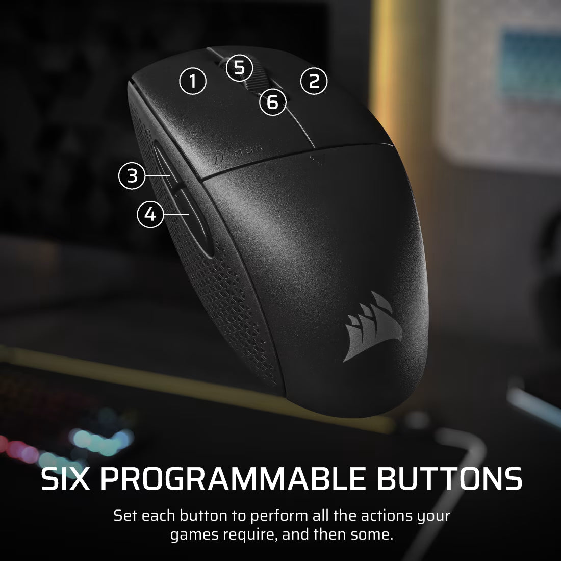Corsair M55 Wireless Mouse Wireless 16000 DPI BLK cover - view 7