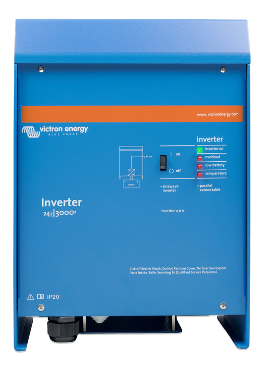 Victron Phoenix Inverter 24/3000 230V VE.Bus 24V 3kVA, true sine wave inverter for off-grid, marine, and RV power systems with VE.Bus connectivity
