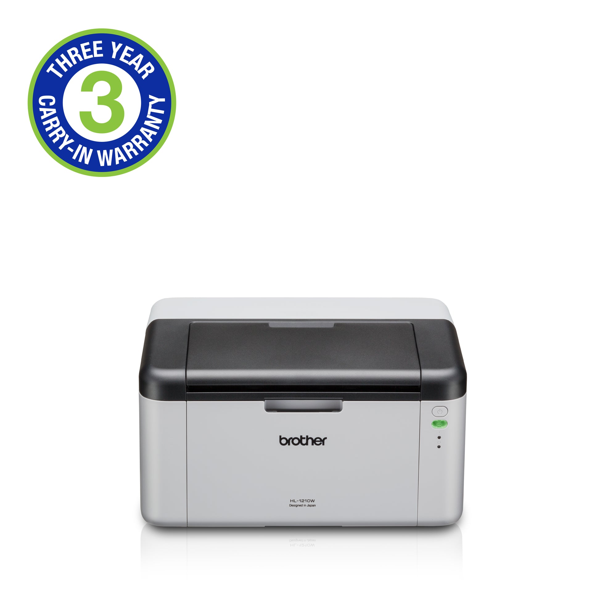Brother HL-1210W single function black and white mono laser printer with WiFi for home office documents invoices and everyday printing
