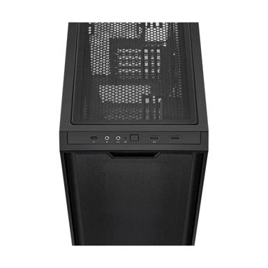 ASUS A21 PLUS ARGB mid tower PC chassis with RGB lighting and high airflow design for gaming builds