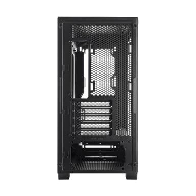 ASUS A21 PLUS ARGB mid tower PC chassis with RGB lighting and high airflow design for gaming builds