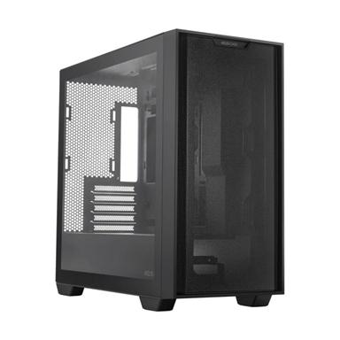 ASUS A21 PLUS ARGB mid tower PC chassis with RGB lighting and high airflow design for gaming builds