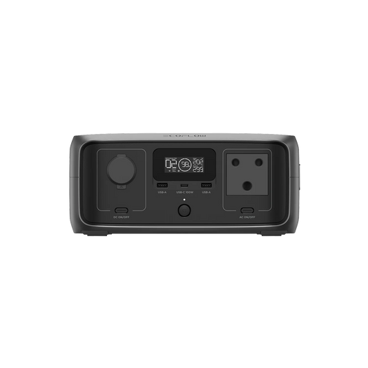 EcoFlow RIVER 3 UPS portable power station 245Wh battery 300W output 110W MPPT solar input 10ms UPS with SA socket for load shedding and backup power