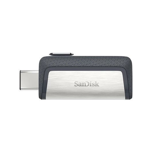 SanDisk Ultra Dual Drive 64GB USB Type-C flash drive with USB-C and USB-A connectors for phones laptops tablets file transfers and backups