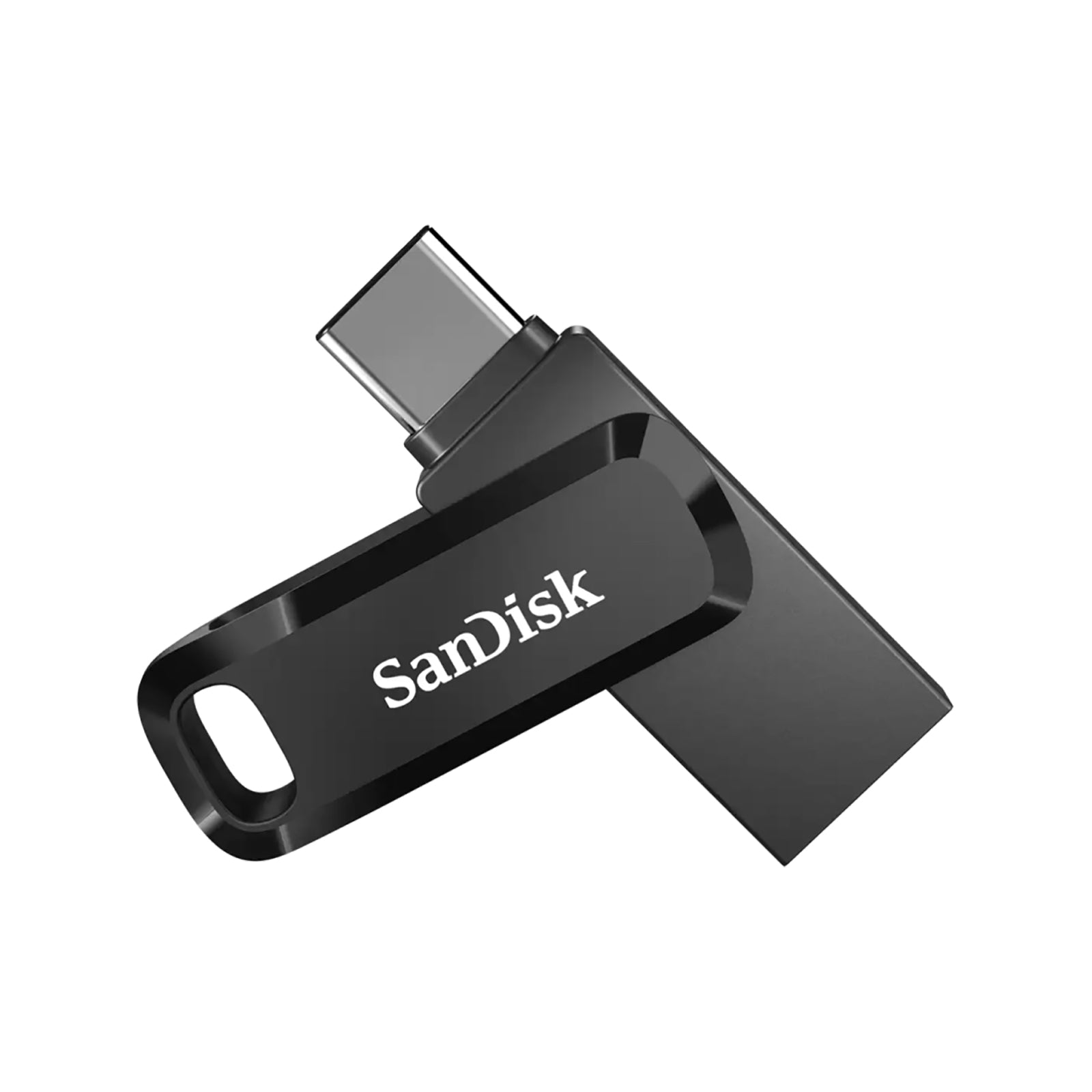 SanDisk Ultra Dual Drive Go USB Type-C 512GB black dual USB-C and USB-A flash drive for phones laptops tablets file transfers and backups