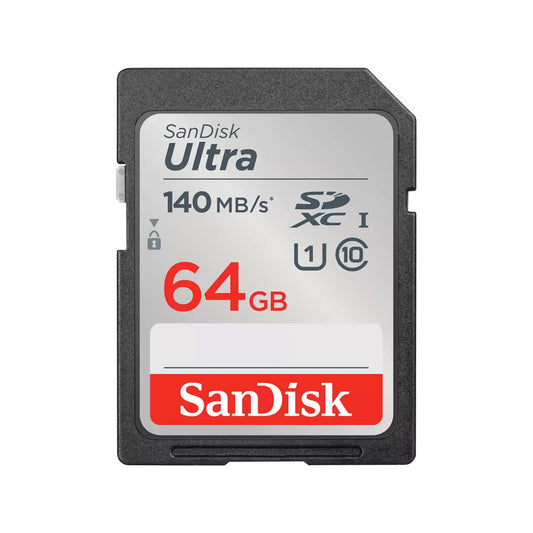 SanDisk Ultra 64GB SDXC UHS-I SD card full-size memory card for cameras camcorders laptops card readers and Full HD video storage