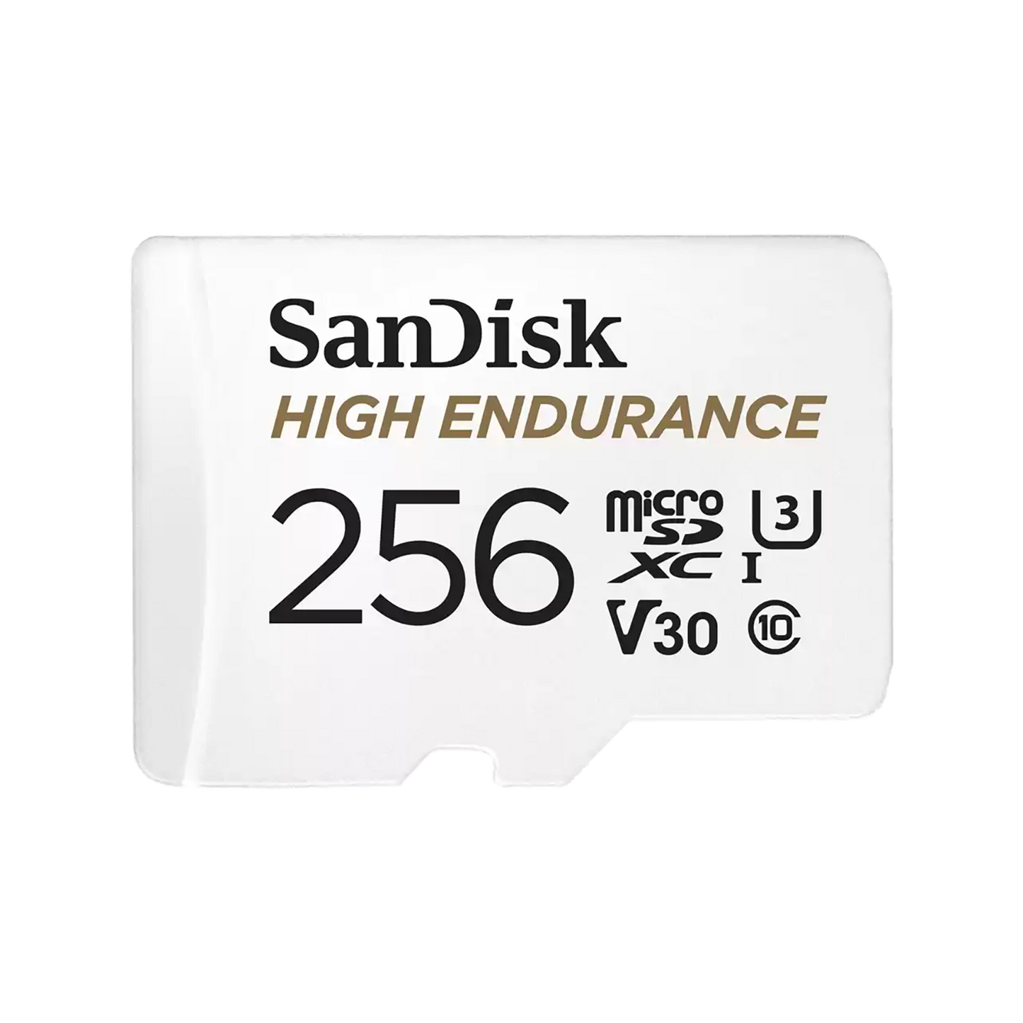 SanDisk High Endurance 256GB Class 10 microSDXC card with adapter for dash cams security cameras and CCTV recording