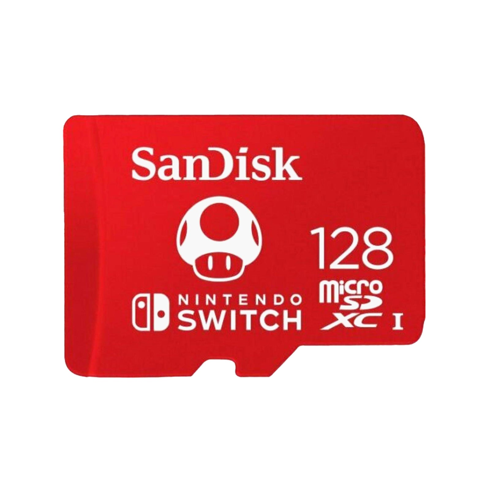 SanDisk 128GB microSDXC card for Nintendo Switch Mario Mushroom Edition gaming memory card