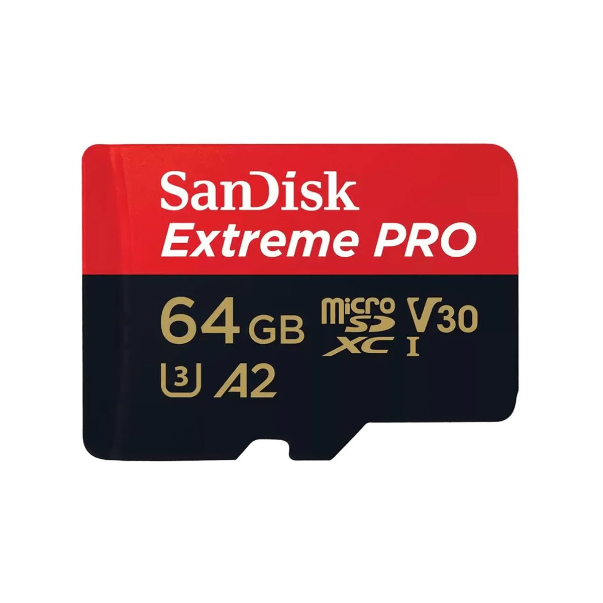 SanDisk Extreme PRO 64GB microSDXC card with adapter for 4K UHD video cameras drones smartphones and tablets