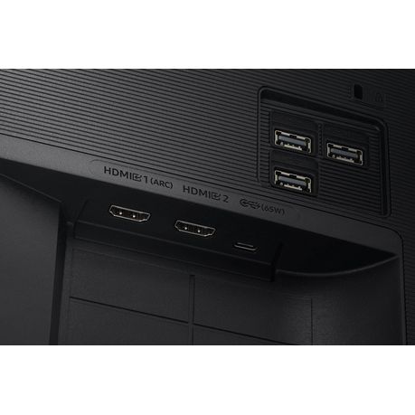 “Samsung 32-inch Smart Monitor – HDMI, USB, USB-C ports”