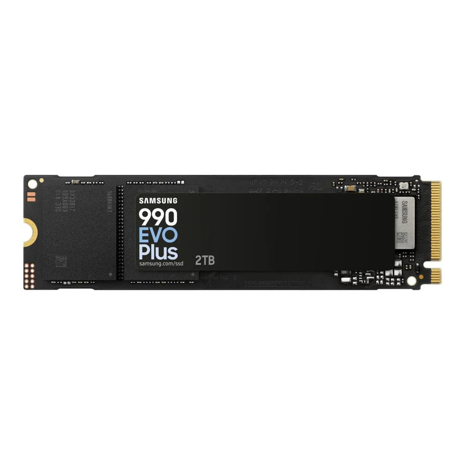 Samsung 990 EVO Plus 2TB NVMe SSD front view with product label