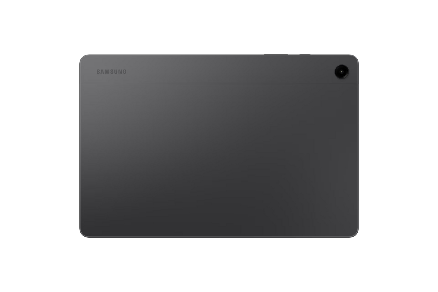 Samsung Galaxy Tab A9+ 11-inch 5G Android tablet in grey with WUXGA display.