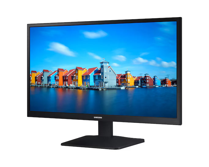 Samsung LS19A330 19-inch LED Monitor displaying HD resolution with slim black bezel design