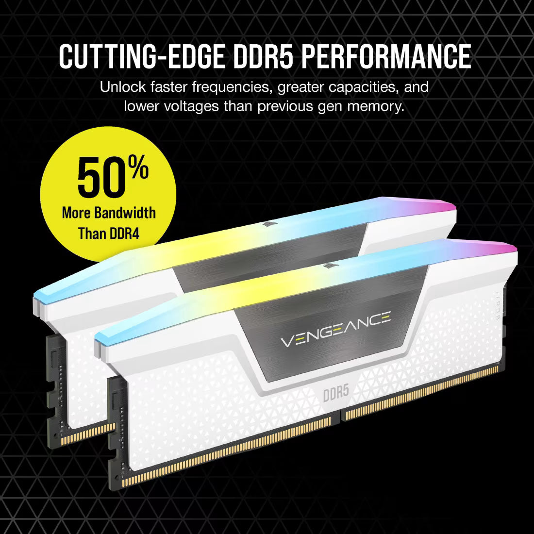 Corsair Vengeance RGB DDR5 32GB (2 x 16GB) DDR5 6000 CL38-44-44-96 1.35V - view 4