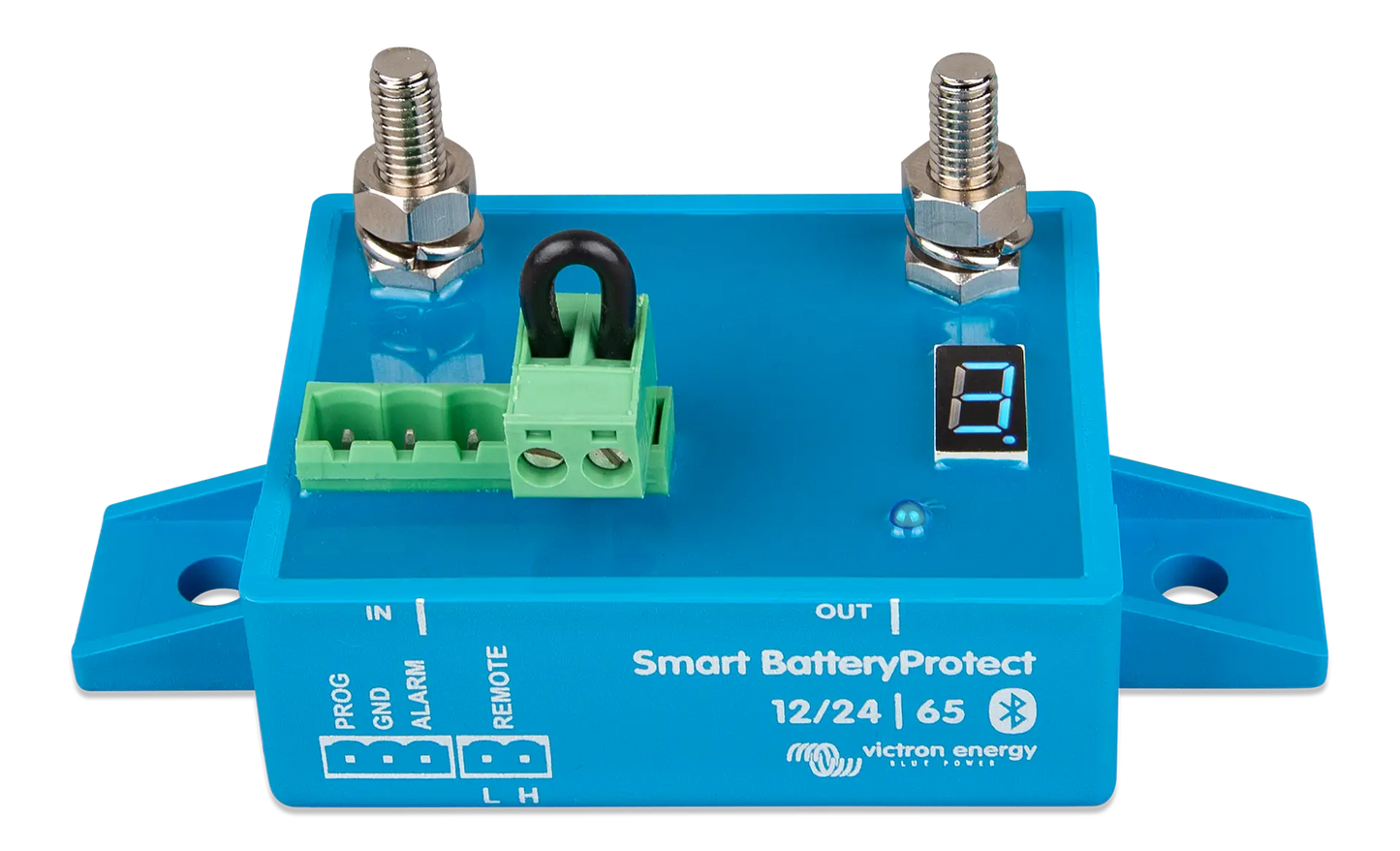 Side profile of Victron Smart Battery Protect 12/24V-65A showing compact and durable design