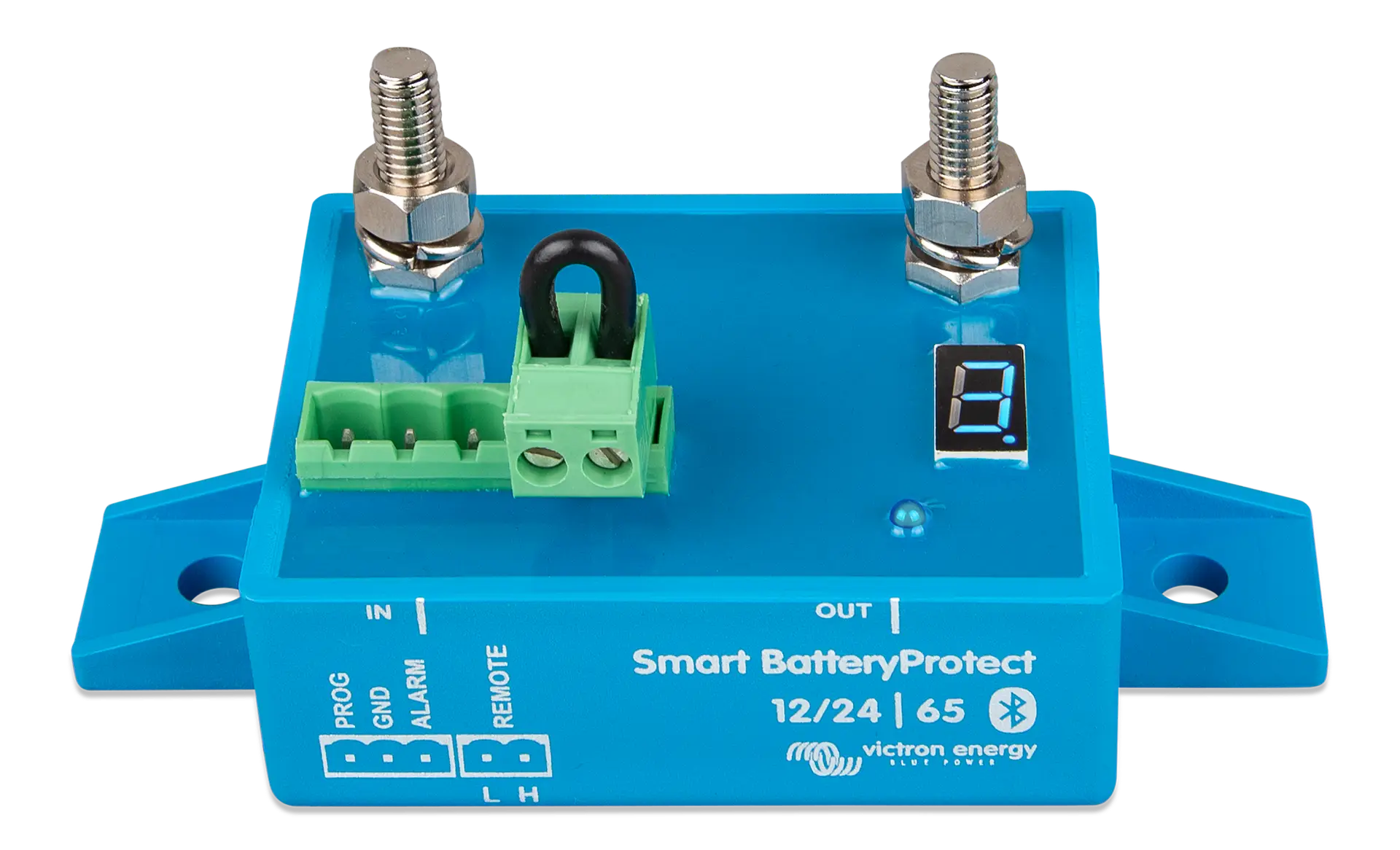 Side profile of Victron Smart Battery Protect 12/24V-65A showing compact and durable design