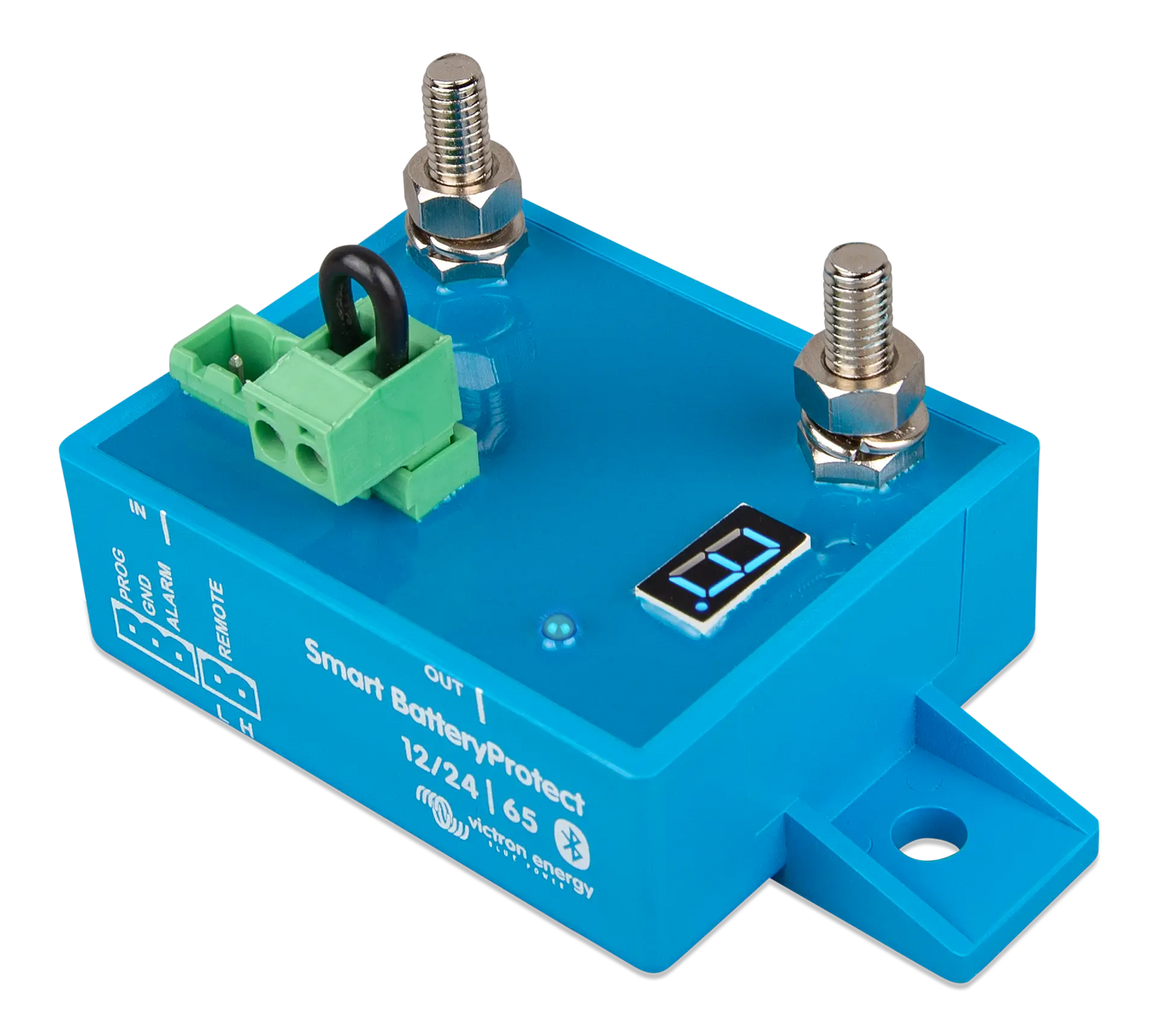 Side profile of Victron Smart Battery Protect 12/24V-65A showing compact and durable design