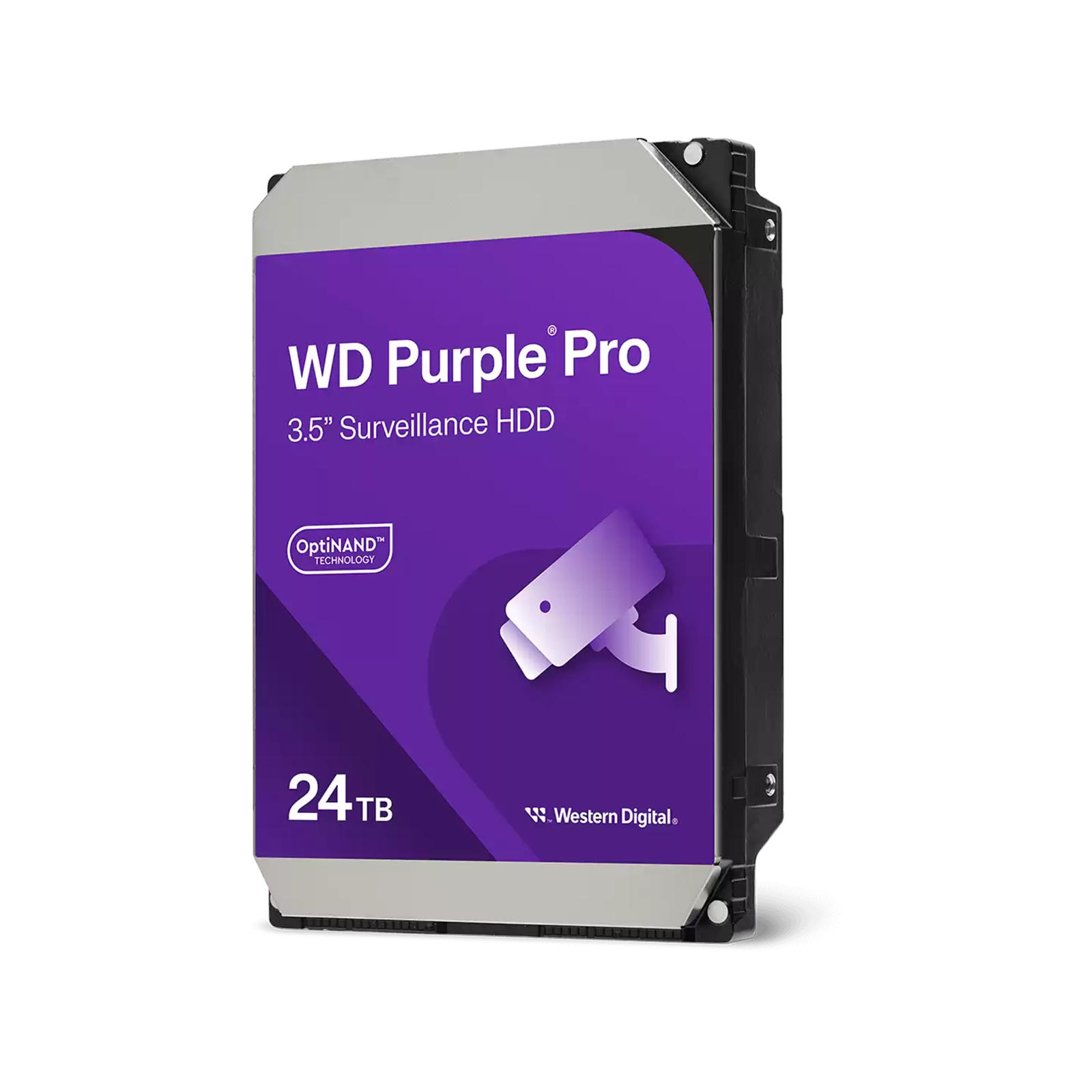 WD Purple PRO AI 24TB SATA 3.5 inch surveillance internal HDD for AI‑enabled video recording