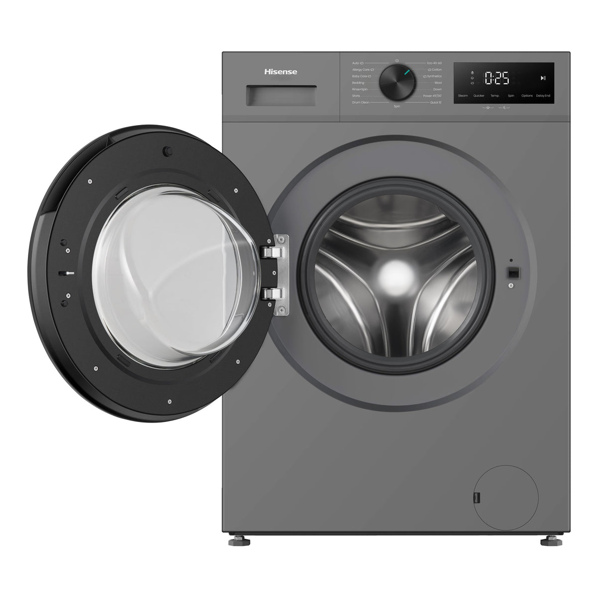 Hisense WF1I6022BT 6kg titanium grey front-load washing machine - view 4