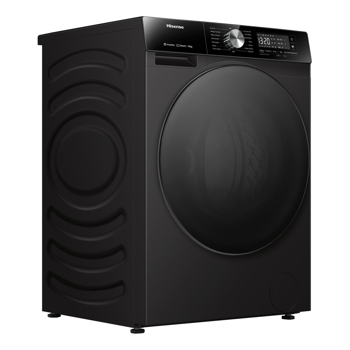 Hisense WF3S1042BB 10kg premium black front-load washing machine - view 2