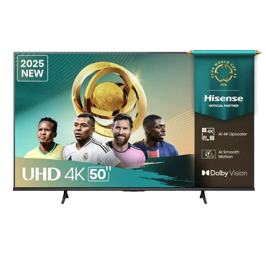 Hisense LEDN50A6Q 50 inch UHD 4K Smart TV with 60Hz refresh rate for home entertainment and streaming