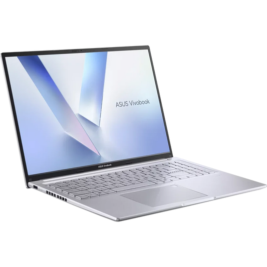 ASUS Vivobook 16 M1605NAQ silver 16 inch WUXGA laptop AMD Ryzen 5 150 16GB RAM 512GB SSD backlit keyboard Windows 11 Home