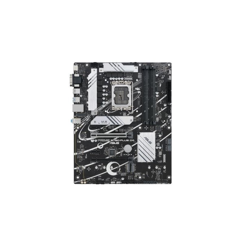 ASUS PRIME B760-PLUS D4 LGA1700 ATX Motherboard - front view
