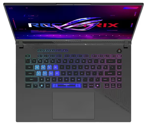 ASUS ROG Strix G16 G614PP Ryzen 9 RTX 5070 Laptop - angled view