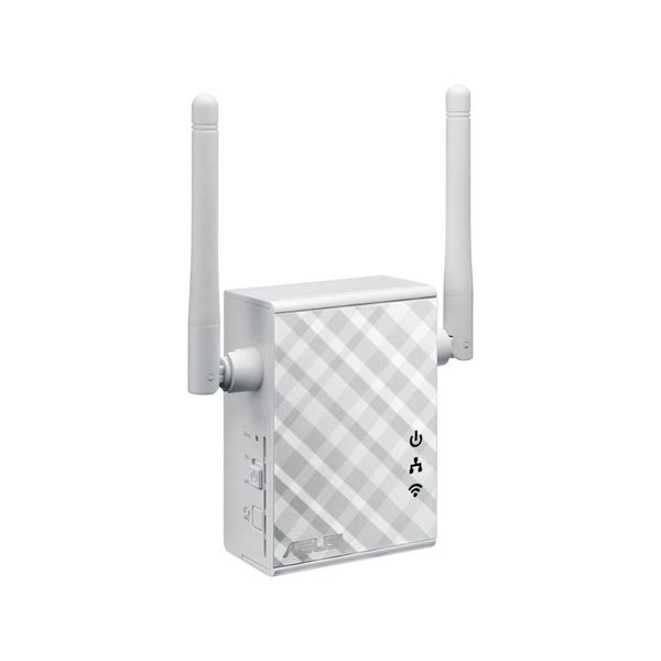 ASUS RP-N12 Wireless-N300 range extender repeater access point media bridge with external antennas for boosting WiFi coverage