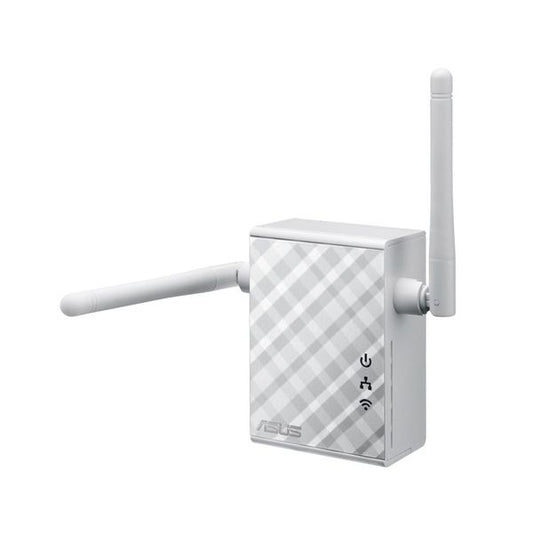 ASUS RP-N12 Wireless-N300 range extender repeater access point media bridge with external antennas for boosting WiFi coverage