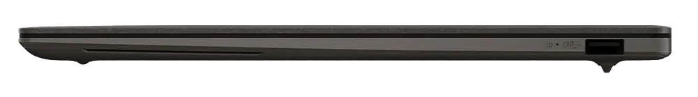 Rear view of ASUS Zenbook S UX5406SA 14" laptop showing USB-C, USB-A, and HDMI ports