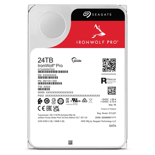 Seagate IronWolf Pro ST24000NT002 24TB 3.5-inch storage - view 3