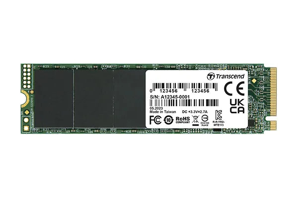 Transcend MTE115S 500GB M.2 2280 NVMe SSD - product view 1