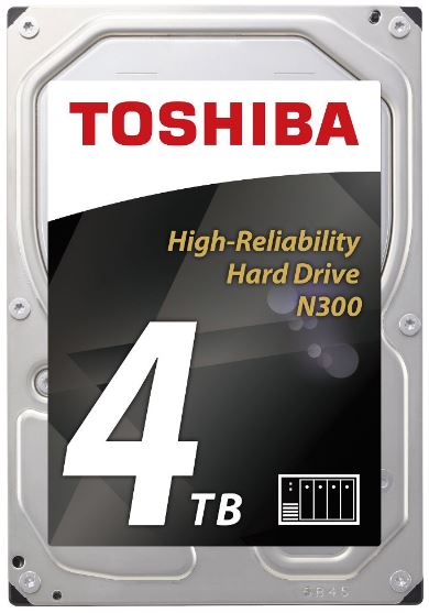 Toshiba N300 4TB 3.5-inch NAS Hard Drive - product view 1