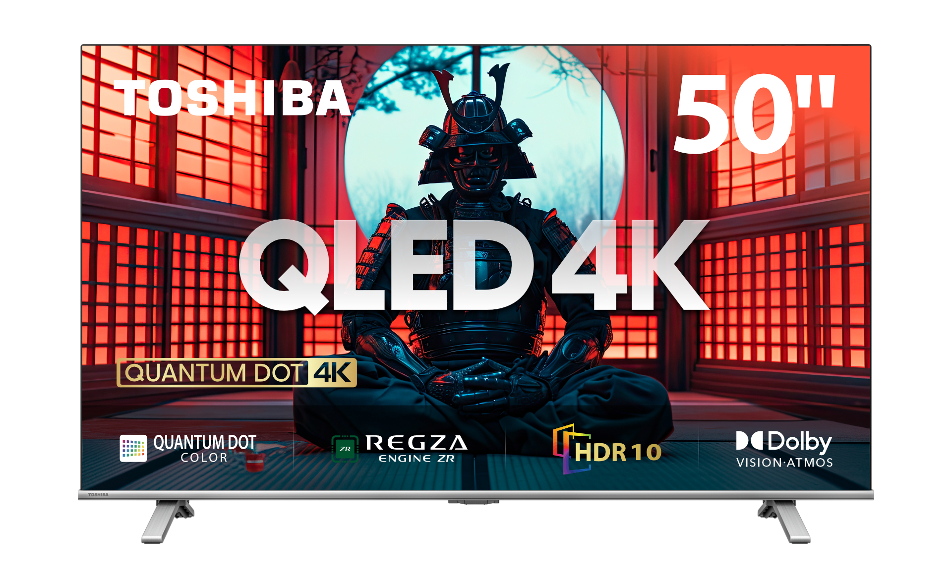 Toshiba 55 inch 4K QLED smart TV 55C450MN ultra HD HDR television with Dolby audio slim design