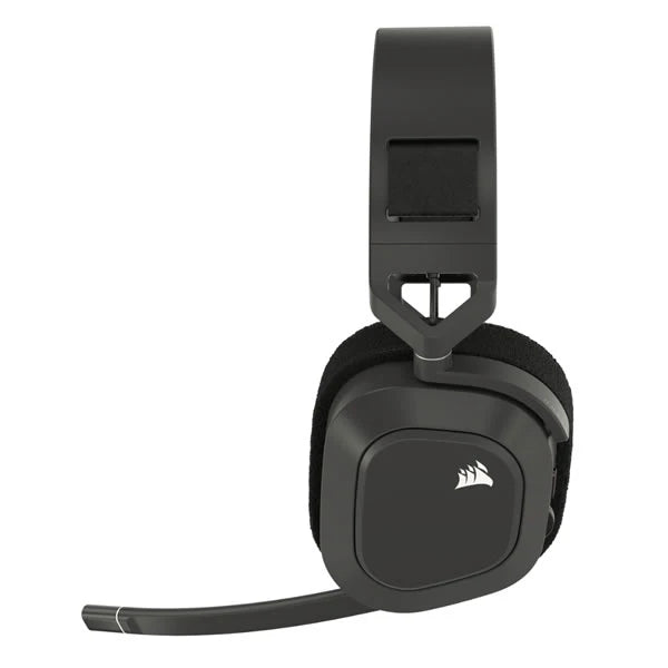 Corsair HS80 RGB wireless premium gaming headset black Dolby Atmos headphones with microphone and RGB lighting