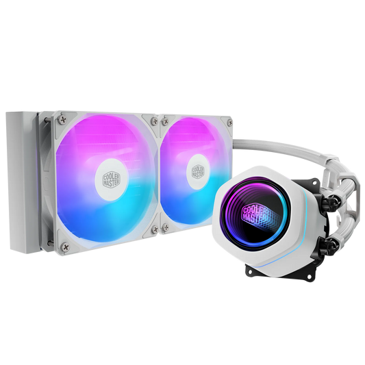 Cooler Master MasterLiquid Core Nex 240 white AIO CPU cooler – product view