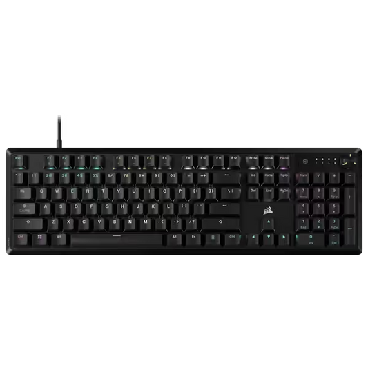 Corsair K70 CORE RGB mechanical gaming keyboard black wired gaming keyboard with customizable RGB lighting