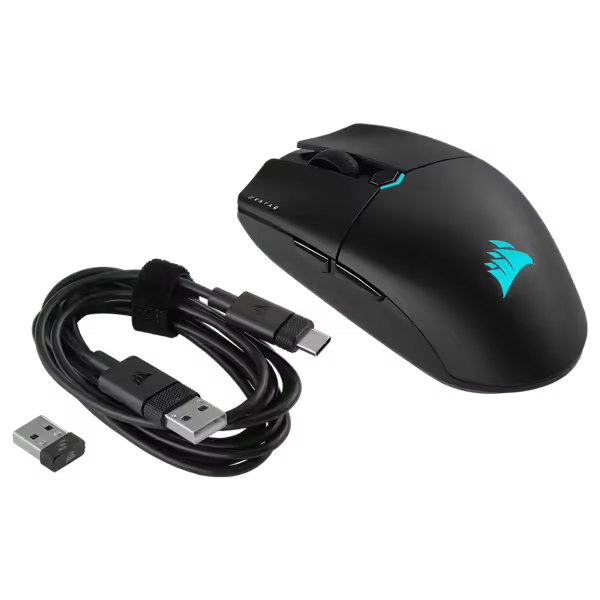 Corsair KATAR Elite Wireless ultra lightweight gaming mouse black wireless RGB gaming mouse