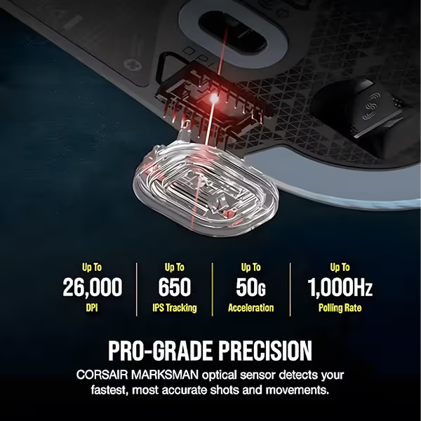 Corsair M75 Wireless lightweight RGB gaming mouse black wireless gaming mouse with programmable buttons