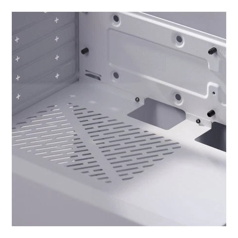 Cooler Master Elite 302 ARGB White Micro-ATX PC case with 3x 120mm ARGB fans for white gaming desktop builds and airflow cooling