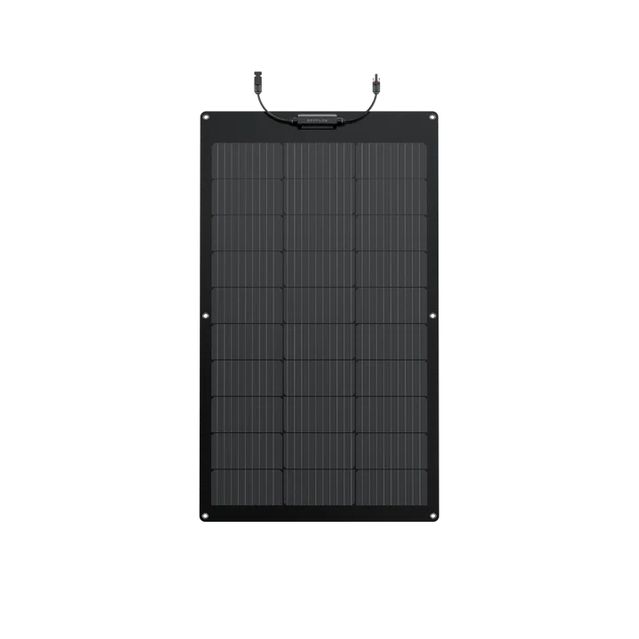 EcoFlow 100W Flexible Solar Panel lightweight portable solar panel for EcoFlow power stations RVs caravans boats camping and off-grid charging