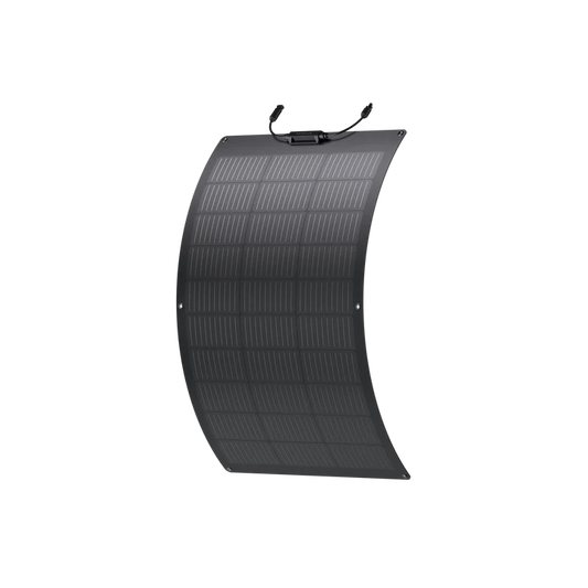 EcoFlow 100W Flexible Solar Panel lightweight portable solar panel for EcoFlow power stations RVs caravans boats camping and off-grid charging